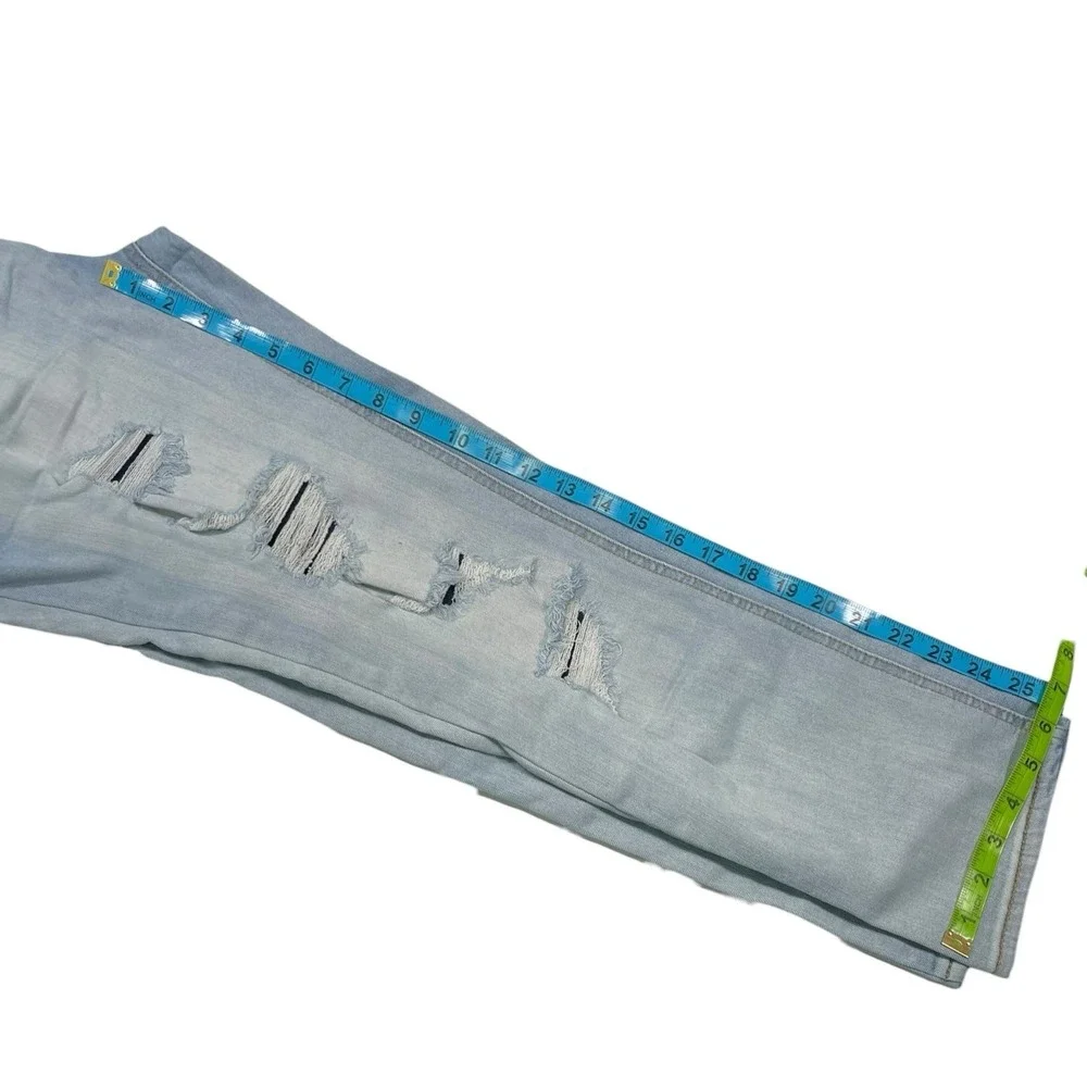 EST 1946 Denim 8 Blue Jeans Distressed Ripped Straight Leg Casual Streetwear